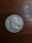 1960-D Silver 50C Franklin Half Dollar Full Bell Crack Line Denver Mint