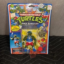 Track 'N Field Leo Teenage Mutant Ninja Turtles TMNT 1992 Playmates NEW SEALED