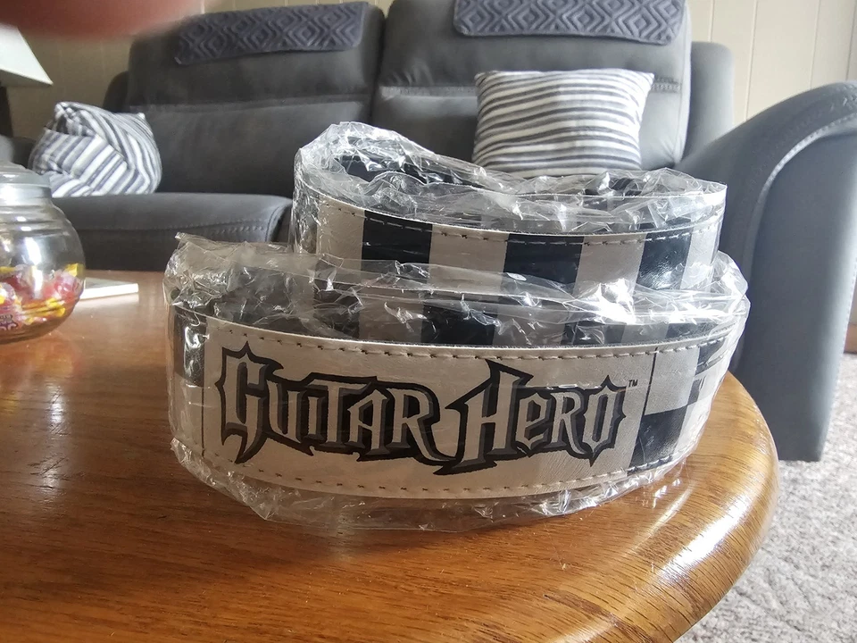 Checkered Guitar Hero Game Strap Guitar Hero Strap Original RARE & NEW - Image 3 of 4