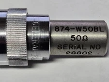 General Radio GR 874-W50BL Locking Termination 50OHM DC-9 GHz TESTED see plot