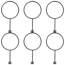 6 Pcs Thickened Metal Rack Wall Mount Basketball Holder Soccer