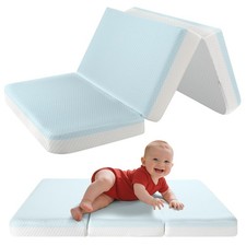 3'' Waterproof Crib Mattress,52x27.5 Inch Trifold Mattress for Toddler Bed,Po...