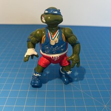 Vintage TMNT Ninja Turtles Figure Track N Field Leo 1992