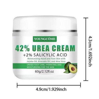 42% Urea 2% Salicylsäure Fußcreme Hornhautentferner rissige Ferse Reparatur 60GM