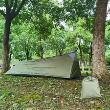 Lightweight Camping Tent Waterproof Bushcraft Shelter Green