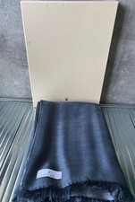 ROLEX Gray Scarf Shawl Stole Logo Pattern Promo Novelty with Box Unused Rare