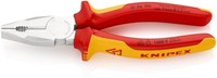 Kombizange LäNge 190 Mm Verchromt Mehrkomponenten-HüLlen Vde Knipex