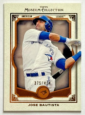 Jose Bautista 2013 Topps Museum Collection Copper #'d /424 Toronto Blue Jays #42