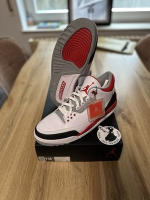 Air Jordan 3 Retro Fire Red 2013 US 13 Nagelneu Makellos