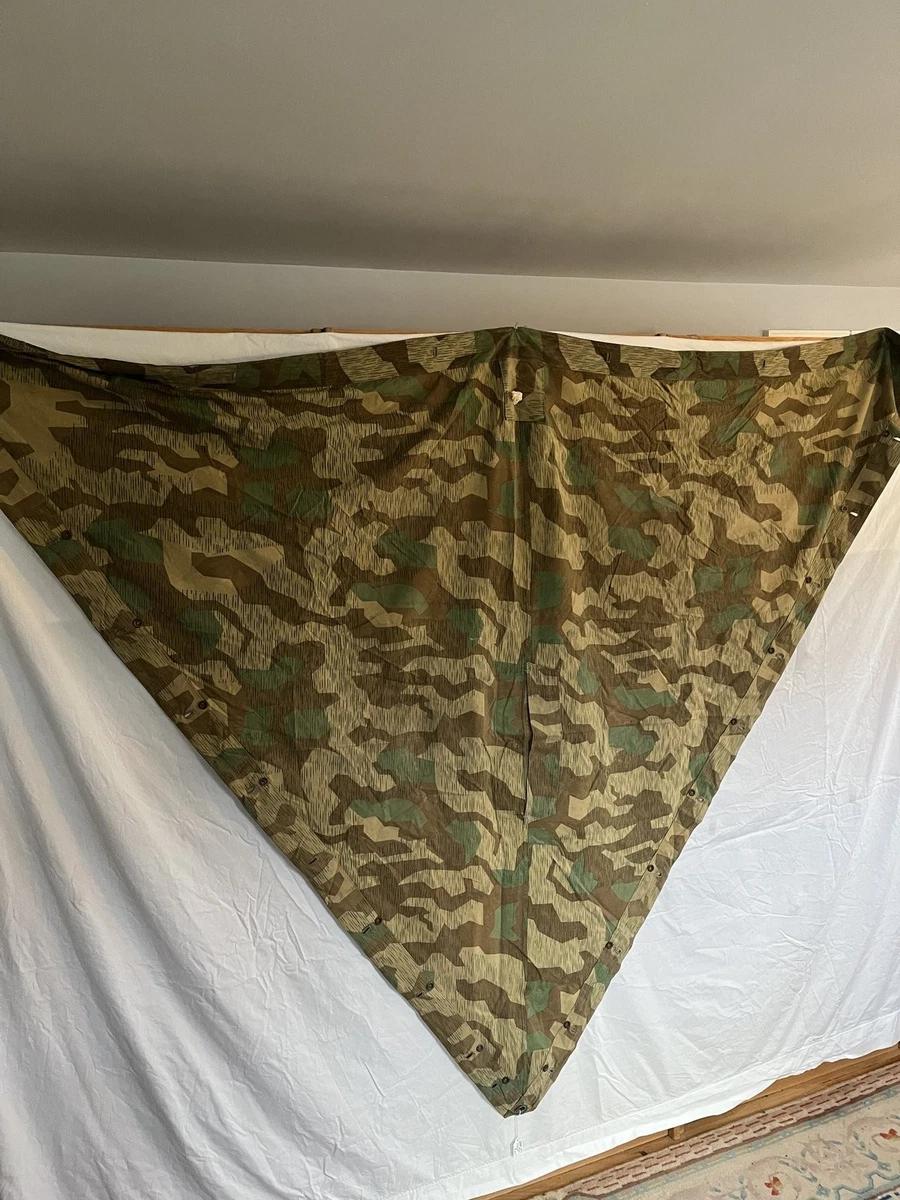 WW2 German Wehrmacht Zeltbahn Camo Shelter Quarter Splinter