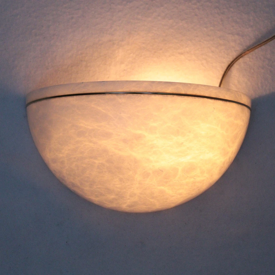 Lámpara de Pared Española Brutalista Latón Alabastro Sarreal I Illum España Aplique Artístico De Colección Foto 3 de 4