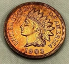 1903 Indian Head Penny. Free Shipping.