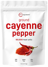 Ground Cayenne Pepper Powder, 6Lbs 60,000 SHU Heat Premium Source for Spice
