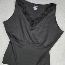 Spanx Shapewear Tank Top Womens 3XL Black Lace V Neck Cami Camisole Plus Size