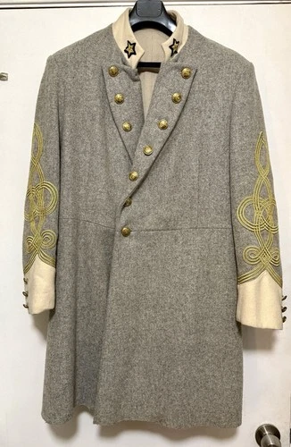 Grand Illusions CSA Officer Frock Coat Wool Civil War Reenactment