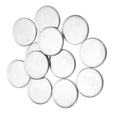 40Pcs Stainless Steel Disc 1" 25mm Dia 0.08" 2mm Thick 304 Stainless Steel