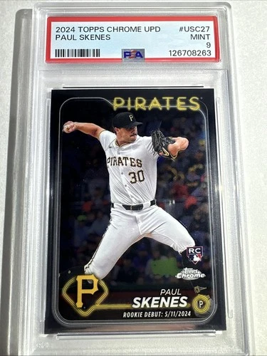 2024 Topps Chrome Update Series - Rookie Debut Paul Skenes #USC27 (RC) PSA 9