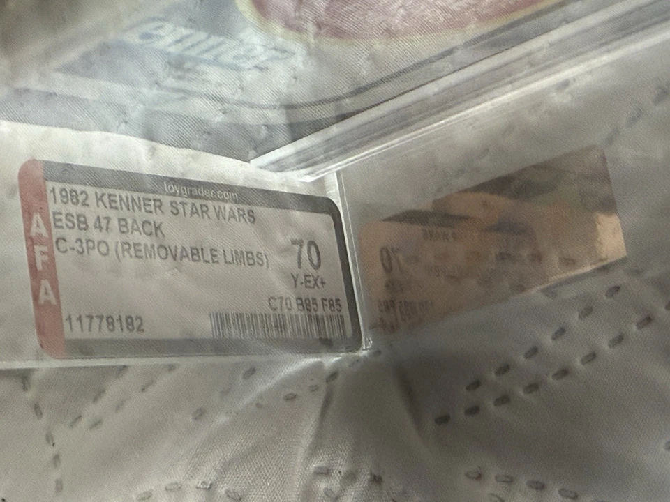 Star Wars Vintage Kenner 1982 C-3PO / 47 Back MOC GRADED AFA 70 - Image 3 of 4