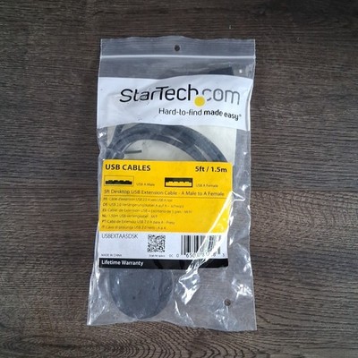 StarTech USBEXTAA5DSK 5ft Desktop USB Extension Cable A Male to A Female
