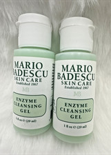 Mario Badescu Enzyme Cleansing Gel Face Cleanser - 1 oz x2 - New