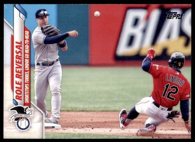 2020 Topps Role Reversal (Gleyber Torres/Francisco Lindor) Baseball Cards #696