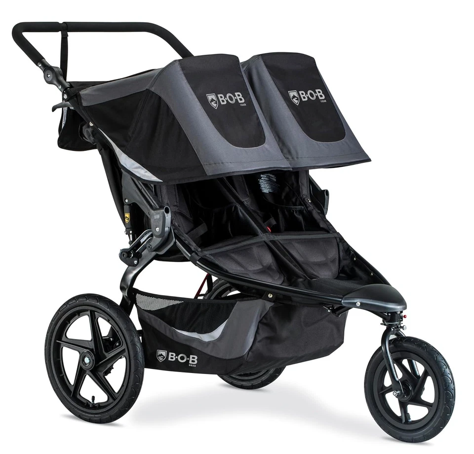 BOB Gear Revolution Flex 3.0 Duallie Double Jogging Stroller, Graphite Black2025 - Image 2 of 4