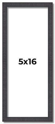 5x16 In Rustic Brown Real Wood Picture Frame Width 0.75 inches | Interior Frame