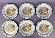 6 x Forever Friends Bears 8.5" Melamine Plates 1991 Andrew Brownsword Collection