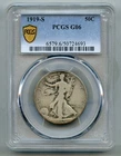 1919 S Liberty Walking Silver Half Dollar PCGS G 6