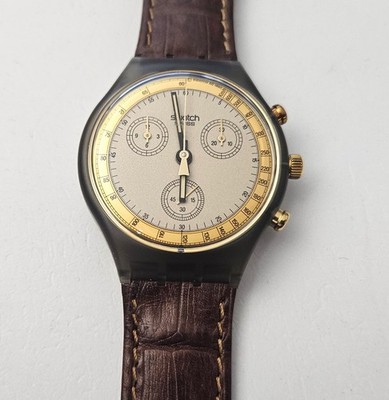 Swath Chrono 1991 - SCM100 - Goldfinger Variante + Feuerzeug - Neu