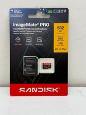 SanDisk ImageMate Pro 512GB MicroSDXC UHS-I Card w Adapter 200mb/S New Ugly Pack