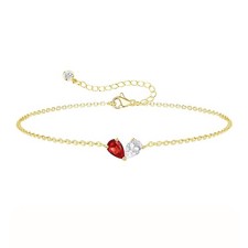 RLMOON Gold Bracelets for Women Dainty 2 6.2 1.2inch, 01-04 January April