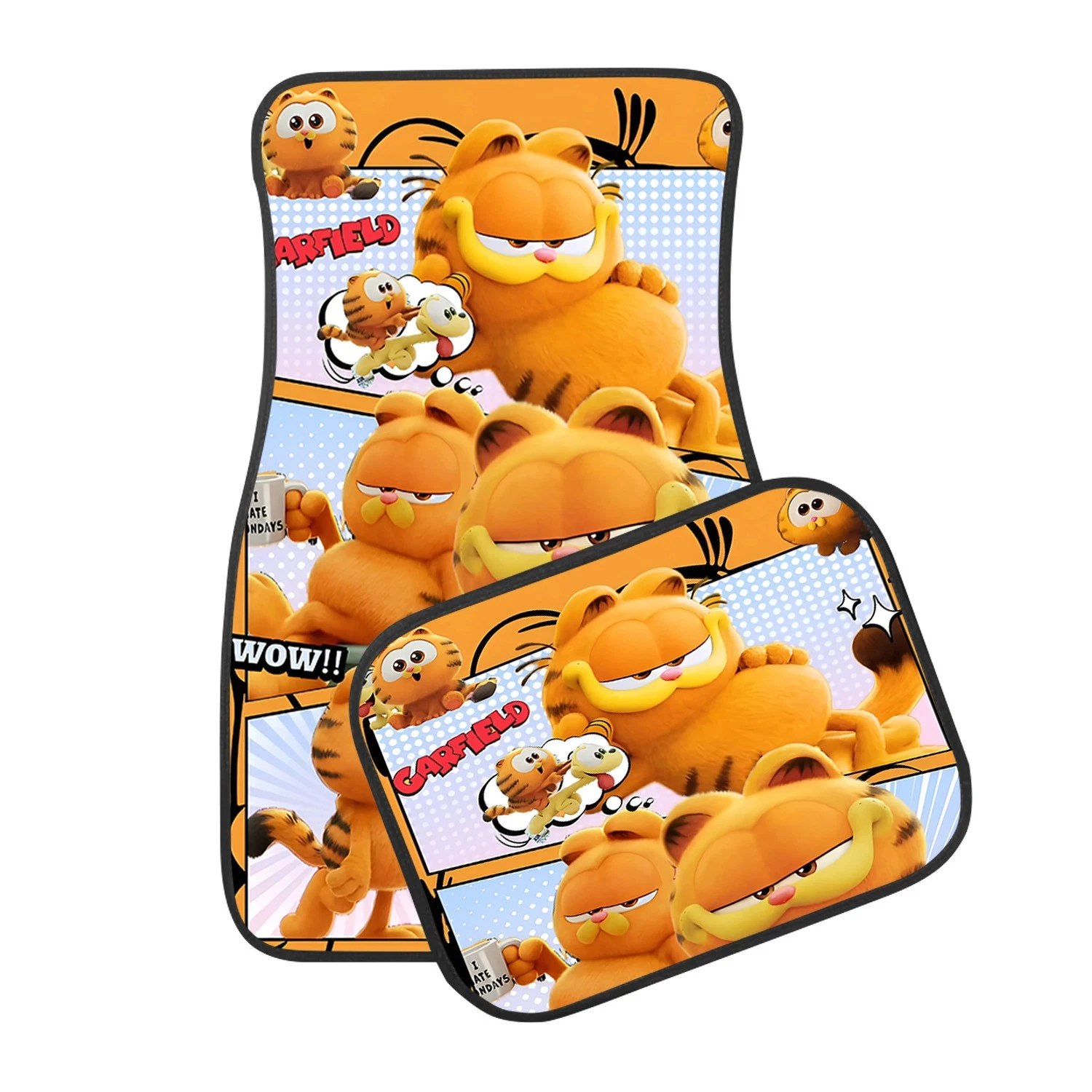 Garfield Car Floor Mats, Cartoon Comic Cat Auto Accessories