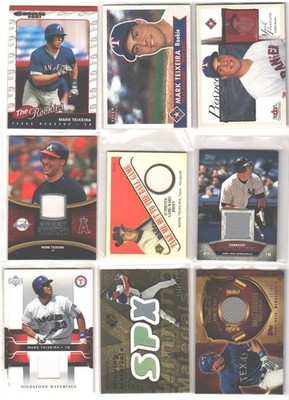 Mark Texeira Pick Your Favorite (Drop Down) Rookie RC Jersey, Gold, S/N #