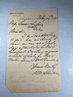 Civil War Confederate Sergeant David McPherson Letter 1874