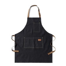 eywlwaar Denim Apron with 3 Pockets Unisex Jean Apron Adjustable Bib Apron fo...