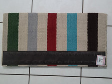Casa Zia New Zealand Wool Saddle Blanket NEW Hunter Gray Red Teal Navy 32x32