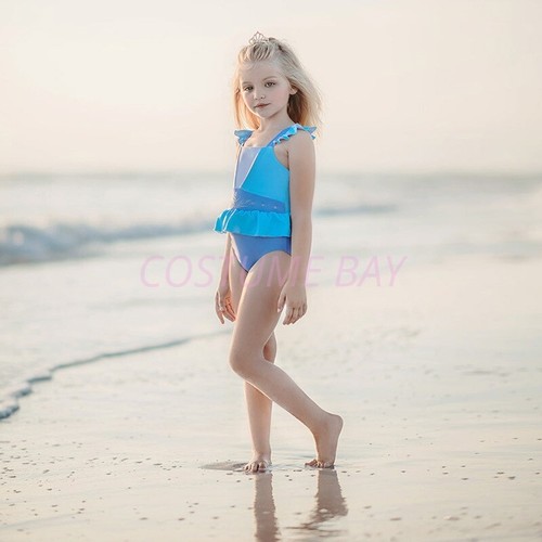 Kids Girls Princess Swimming Suite Beachwear Bikini Set Swimwear Costume Frozen - Picture 6 of 12