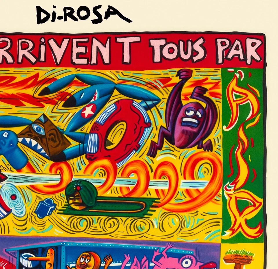 Di-Rosa, Ils arrivent tous par Air, Terre, Mer, Shafrazi Gallery 1983 61×91 cm Foto 2 de 4