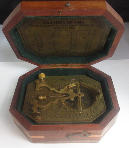 Sundial Compass F. Cox 1775 London Beautifully Boxed Great Condition - Picture 6 of 11