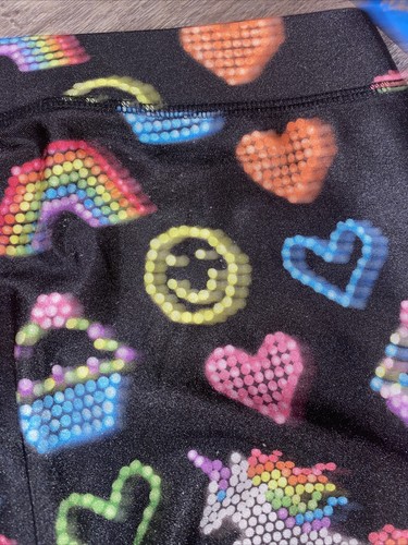Justice sz 12 light brite unicorn cupcake rainbow hearts Valentine’s day - Picture 9 of 9
