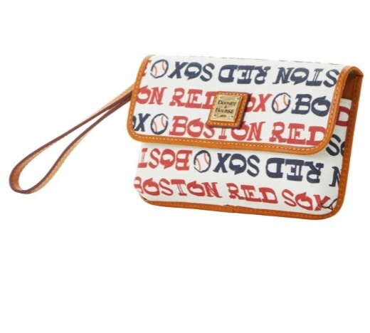 Dooney & Bourke *FREE POPSOCKET* Boston Red Sox Wristlet  Red Sox DOONEY & BOURKE all around wristlet NEW retired design! main image 0