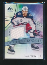 LIAM FOUDY 2020-21 UPPER DECK SP GAME USED AUTHENTICK ROOKIES PATCH