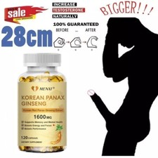 Korean Red Panax Ginseng 1600mg - 120 Capsules - Extra Strength Highest Potency