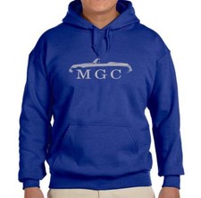 MG MGC Convertible Sports Car Royal Blue Hoodie Sweatshirt FREE SHIP
