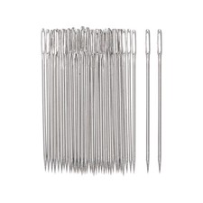 200pcs Large Eye Stitching Needles 1.57" Sewing Needles Leather Needle