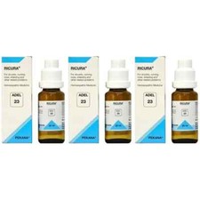 ADEL 23 Sinusitis Drops Pack of 3 Natural Homeopathic Remedy for Sinus Wellness