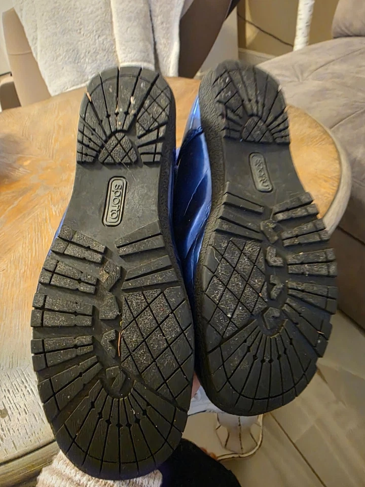 Botas de invierno Sporto impermeables para mujer 8W azules acolchadas con puños tejidos y resistentes S Foto 3 de 4