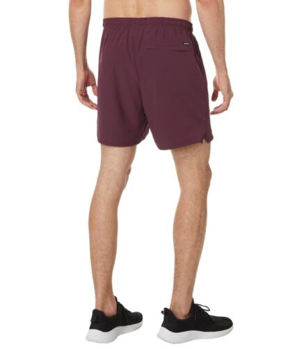 Rvca Uomo Active Performance Yogger Iv 17" Pantaloncini Elasticizzati Vita Prugna Tg XL - Foto 2 di 3