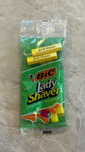 Bic Lady Shaver Package of 2 Yellow Razor Vintage | eBay